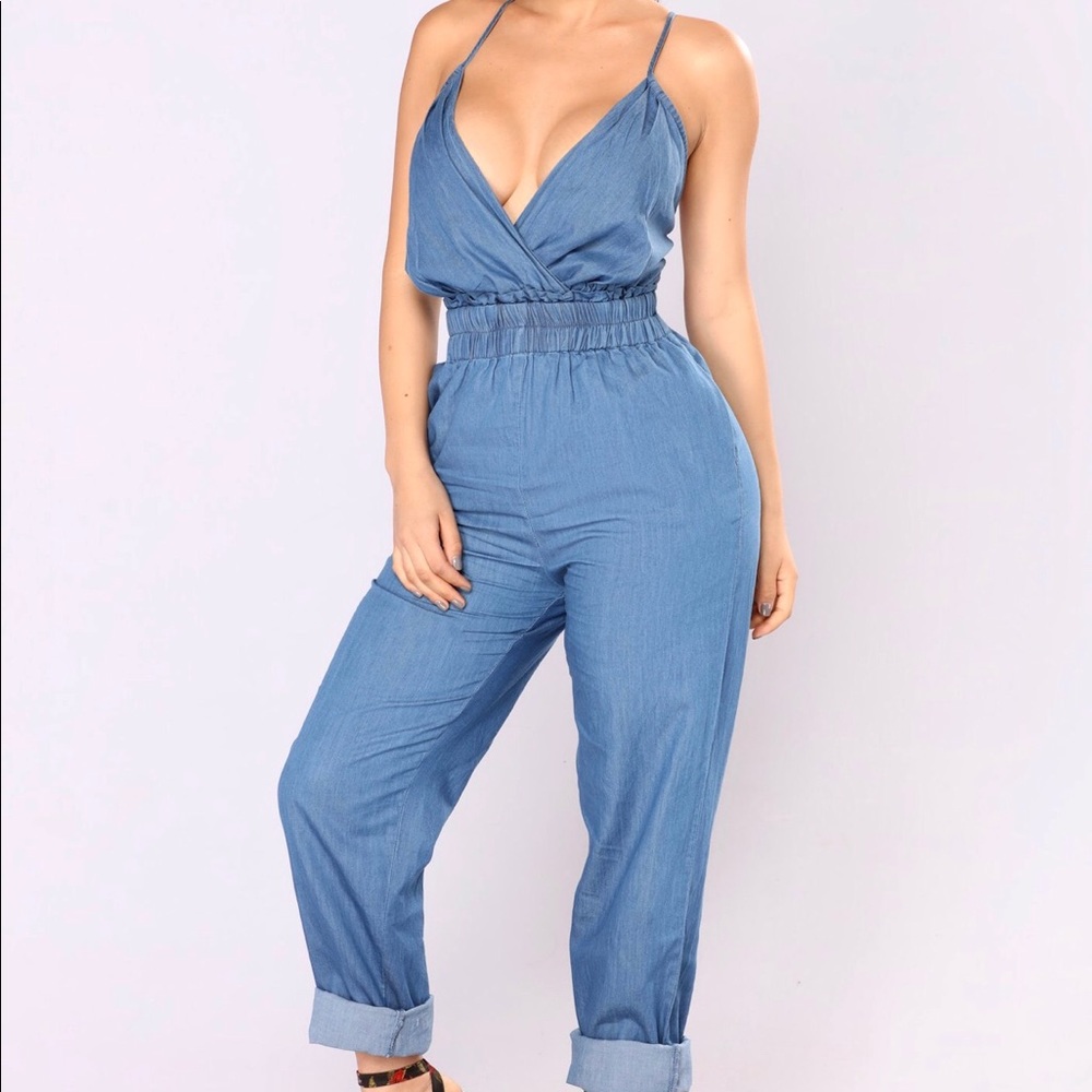 Chambray Jumpsuit - Denim
